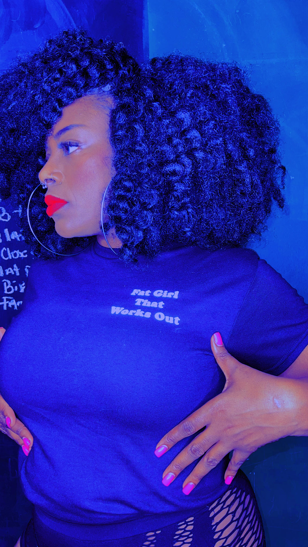 FAT GIRL THAT WORKS OUT “Fit and Thick” Girl Fitness Signature Tshirt (S-5X)