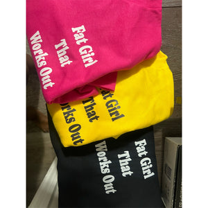 FAT GIRL THAT WORKS OUT “Fit and Thick” Girl Fitness Signature Tshirt (S-5X)