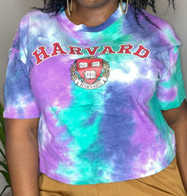 Load image into Gallery viewer, Harvard Tie Dye Cropped Tee (2X)
