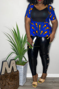 African Print Peplum (3XL)