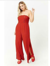 Load image into Gallery viewer, Double-Breasted Strapless Jumpsuit (2X)
