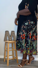 Load image into Gallery viewer, “Peeking Garden” Black Maxi Dress (2X-4X)
