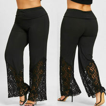 Load image into Gallery viewer, Black Wide Leg Lace Pants (3X)
