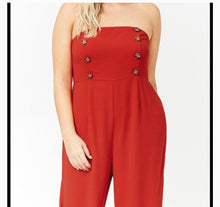 Load image into Gallery viewer, Double-Breasted Strapless Jumpsuit (2X)
