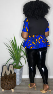 African Print Peplum (3XL)