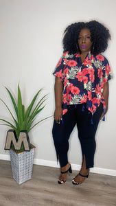 Floral Silk  Kimono (FREE SIZE)
