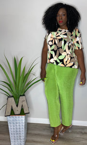 Vintage Green Play Pants (2X)