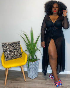 “I Miss You” Sheer Duster (XXL)