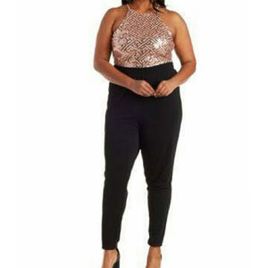 “Porsha” Sequin Jumpsuit (3X)