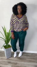 Load image into Gallery viewer, VINTAGE SATURDAY MORNING V-NECK SWEATER (2X)
