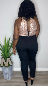 “Porsha” Sequin Jumpsuit (3X)