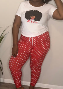 LOVE PAJAMA SET (XL)