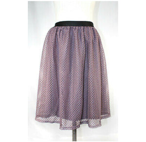 Xhilaration Lavender  Lace Layered Skirt (L)